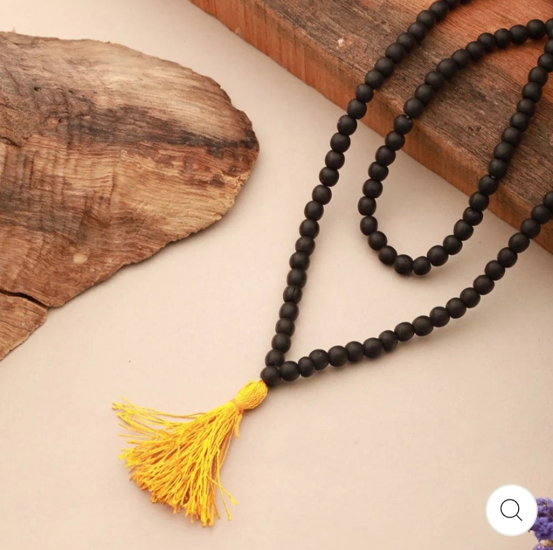 Original Karungali Malai 108 Ebony Blackwood Beads Lab Tested and Government Certified