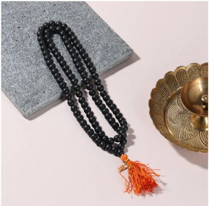 Original Karungali Malai 108 Ebony Blackwood Beads Lab Tested and Government Certified